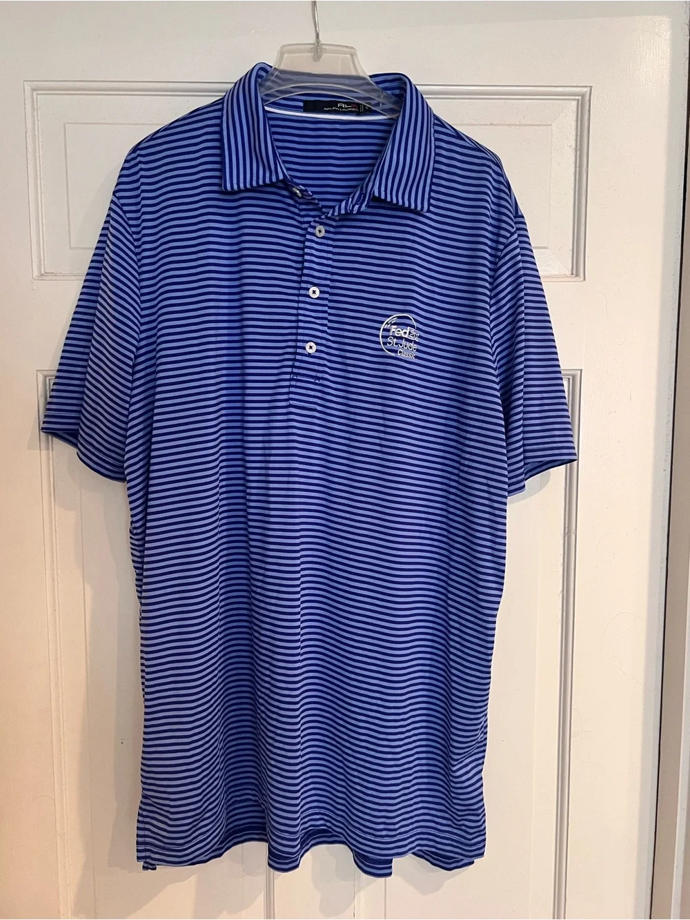 Ralph Lauren Royal Blue and Navy Striped Polo